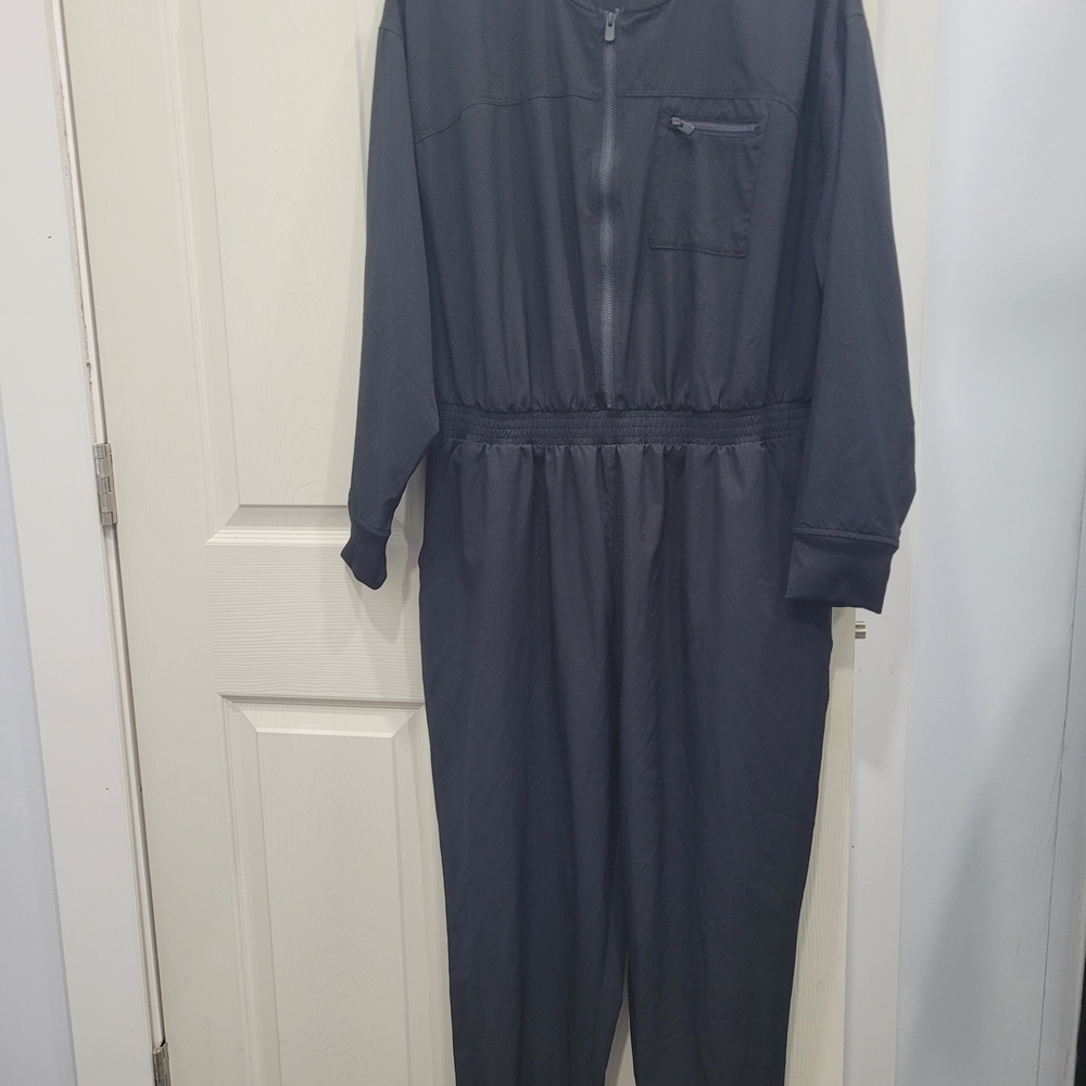Old Navy Black Long Sleeve Utility Jumpsuit